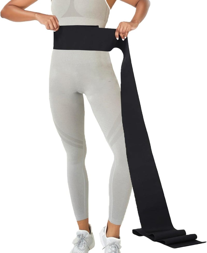 MGHLKF Waist Trainers For Women Belly Fat,Postpartum Belly Wrap For Tummy Control,Bandage Wrap Waist Trainer, Waist Trainer For Women Lower Belly Fat Black - Image 4